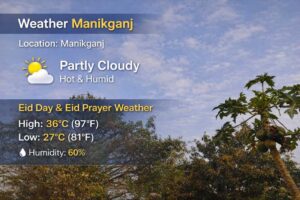 মানিকগঞ্জ ঈদের দিনের আবহাওয়া